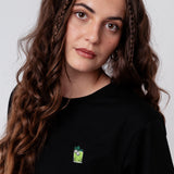 Gin Basil Smash | Besticktes Bio Baumwoll Unisex T-Shirt