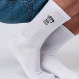Cafetière espresso | Chaussettes brodées en coton bio