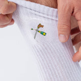 Sabre de Champagne | Chaussettes brodées en coton bio