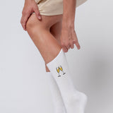 Champagne | Chaussettes brodées en coton bio