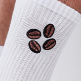 Coffee Beans | Chaussettes en coton bio brodées