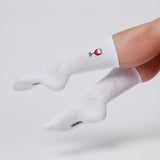 Verre de vin rouge | Chaussettes brodées en coton bio