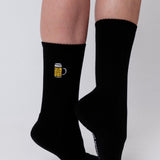 chope à mesurer | chaussettes brodées en coton bio