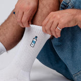 Gorbatchev | Chaussettes brodées en coton bio