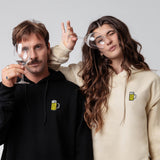 chope | sweat à capuche unisexe en coton bio brodé