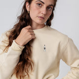 Mangaroca Batida de Côco | Bestickter Bio-Baumwoll Unisex Pullover