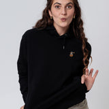 Kaffeemühle | Bestickter Bio Baumwoll Unisex Hoodie