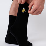 chope à mesurer | chaussettes brodées en coton bio