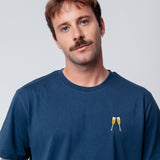 Sekt | Besticktes Bio Baumwoll Unisex T-Shirt