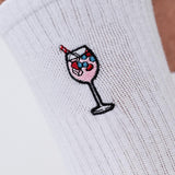 Wildberry Spritz | Bestickte Bio Baumwoll Socken