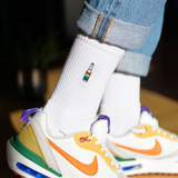 Bummsschorle | Chaussettes brodées en coton bio