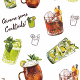 Cocktails | Tatouages adhésifs durables