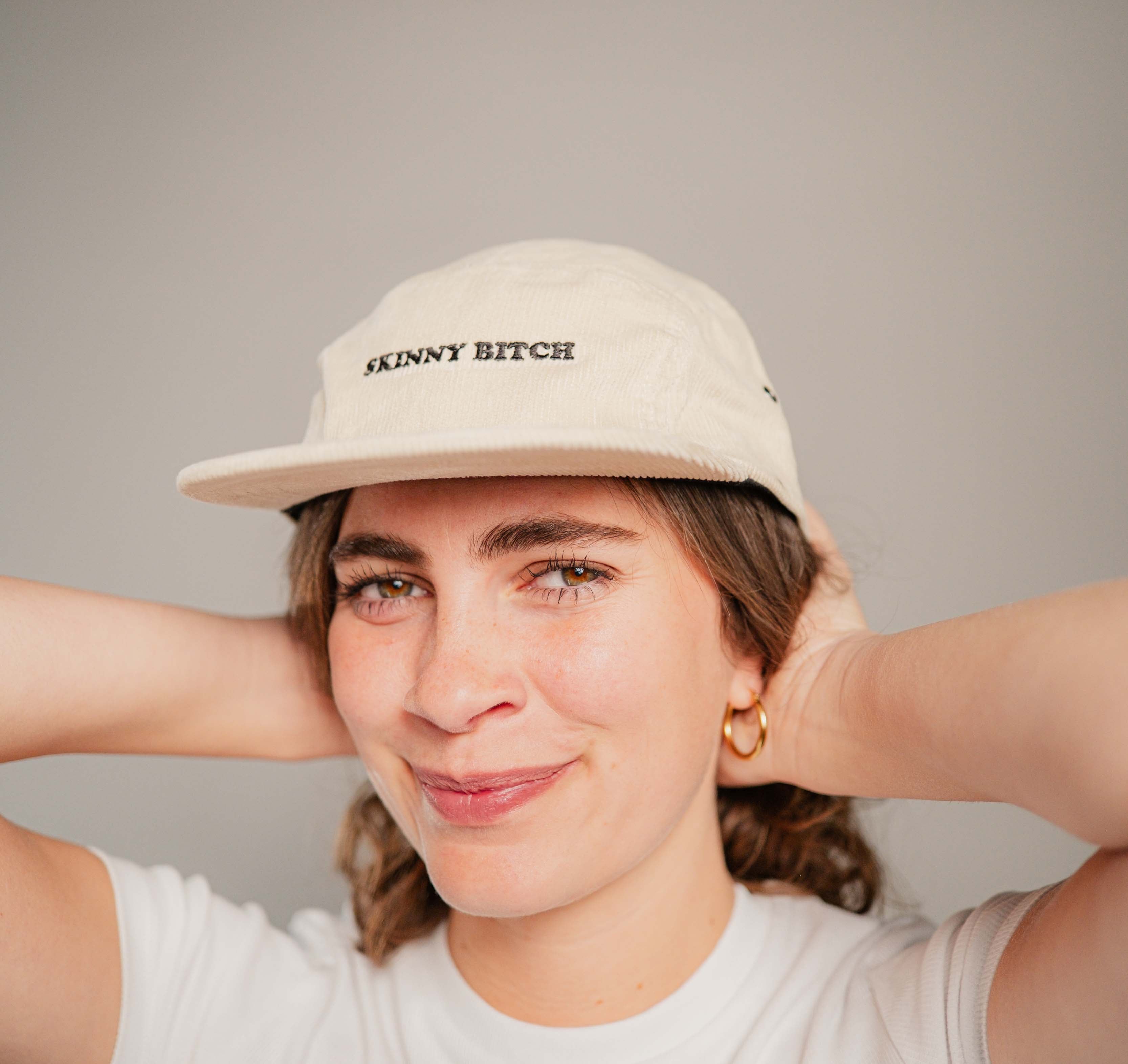 Skinny Bitch | Bestickte Bio Baumwoll Cord Cap