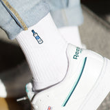 Gorbatchev | Chaussettes brodées en coton bio