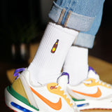 Hofei | Chaussettes brodées en coton bio