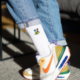 Petit tapeur | Chaussettes en coton bio brodées