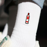 Vodka | Chaussettes brodées en coton bio