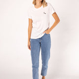 Siebträger Beans | Besticktes Bio Baumwoll Frauen T-Shirt