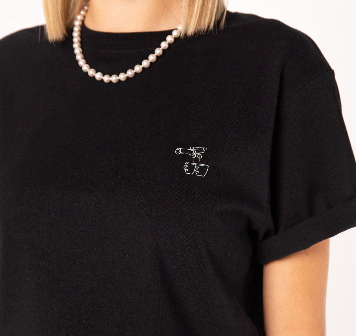 Due Caffè | Besticktes Bio Baumwoll Frauen T-Shirt