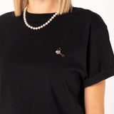 Siebträger Beans | Besticktes Bio Baumwoll Frauen T-Shirt