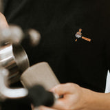 Siebträger & Tamper | Besticktes Bio Baumwoll Frauen T-Shirt