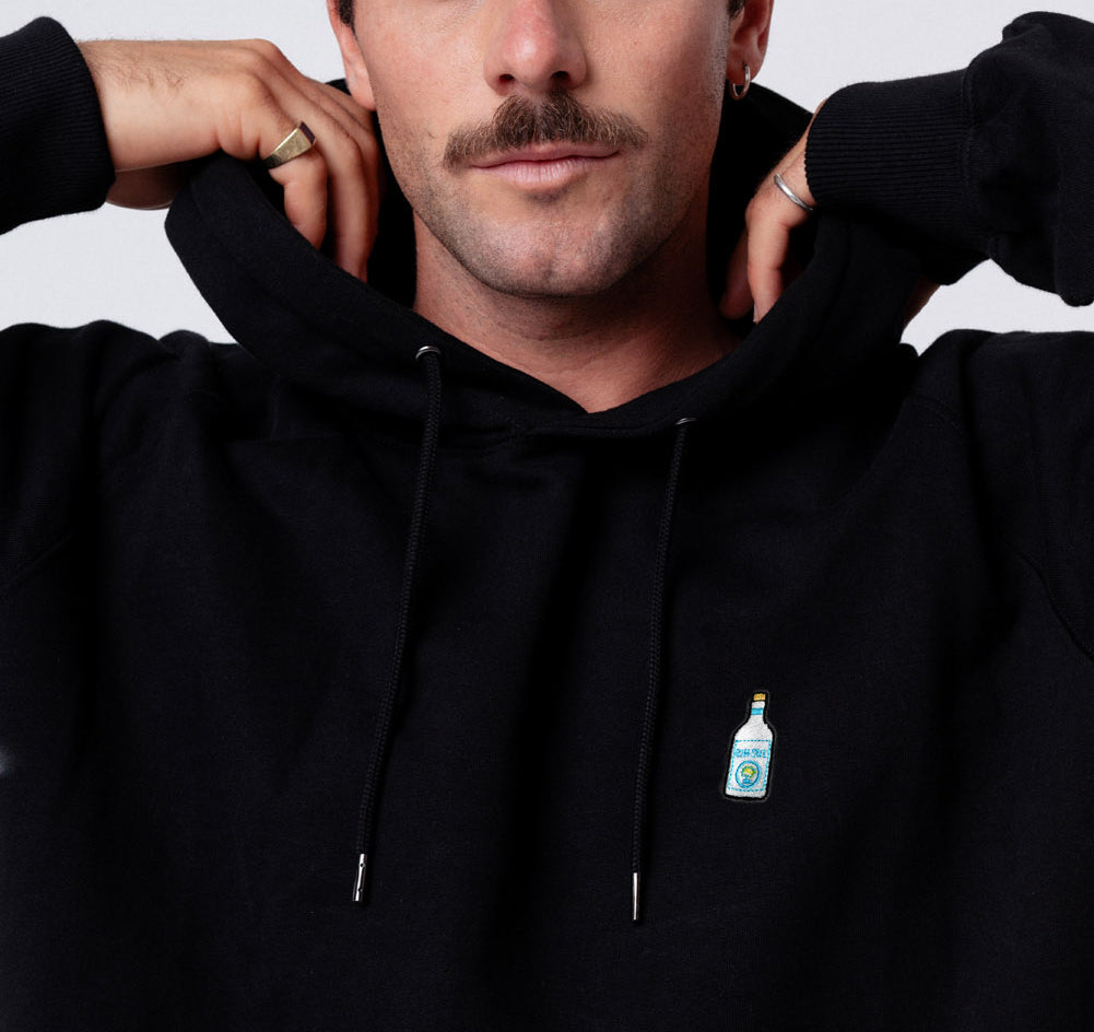 GIN SUL | Bestickter Bio-Baumwoll Unisex Hoodie