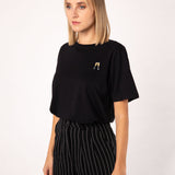 Sekt | Besticktes Bio Baumwoll Frauen T-Shirt