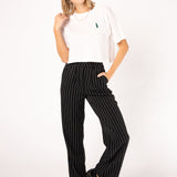 Pfeffi | Besticktes Bio Baumwoll Cropped T-Shirt