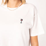 Wildberry Spritz | Besticktes Bio Baumwoll Cropped T-Shirt