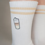 Latte Macchiato | Bestickte Bio Baumwoll Socken