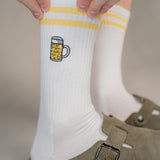 chope à mesurer | chaussettes brodées en coton bio