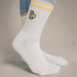 chope à mesurer | chaussettes brodées en coton bio