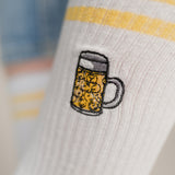 chope à mesurer | chaussettes brodées en coton bio