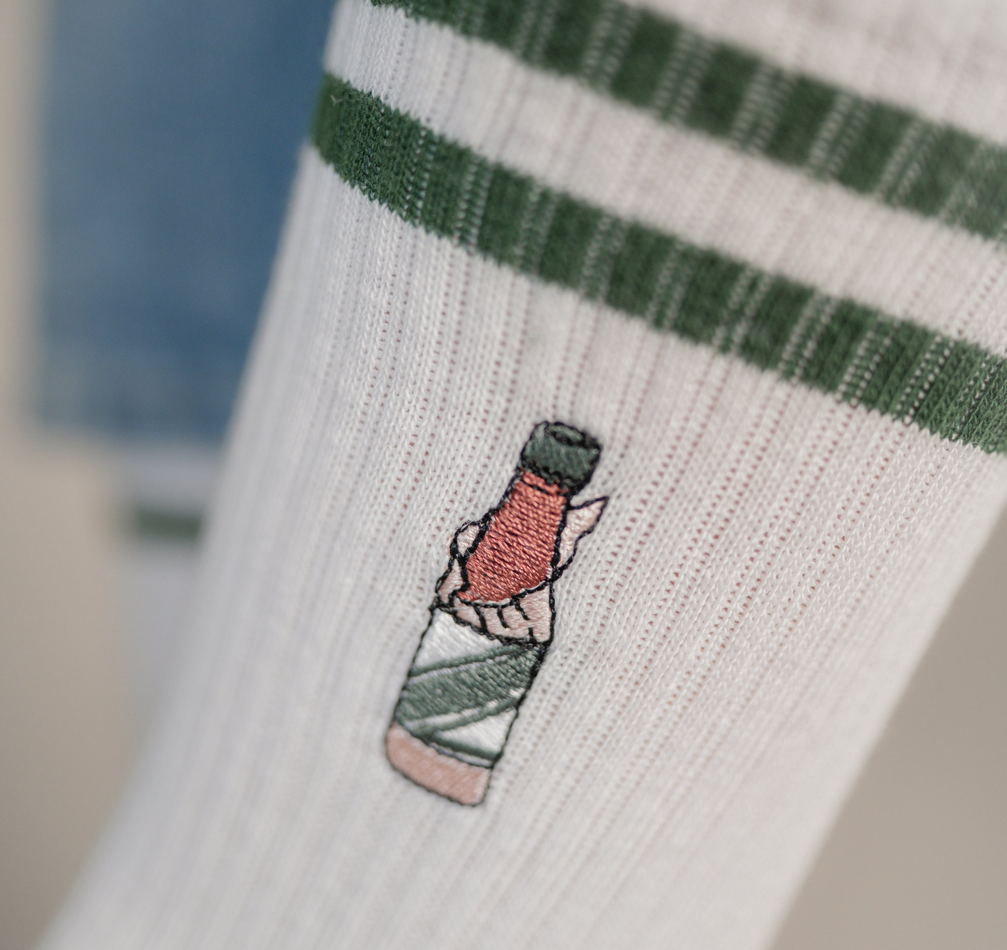 Underberg | Chaussettes brodées en coton bio