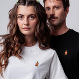 Stroh 80 | Besticktes Bio Baumwoll Unisex T-Shirt