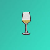 Vin blanc | Sac en coton bio brodé