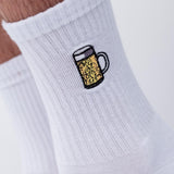chope à mesurer | chaussettes brodées en coton bio