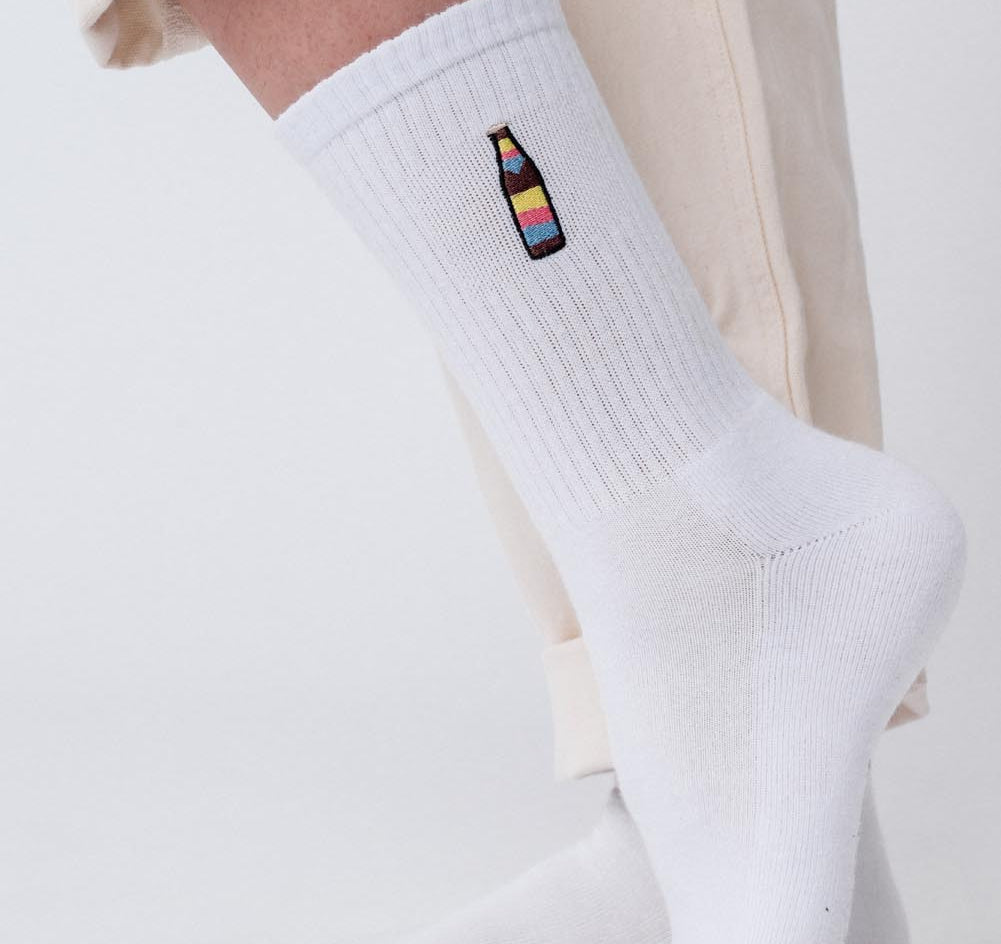 Cola Mix | Chaussettes brodées en coton bio
