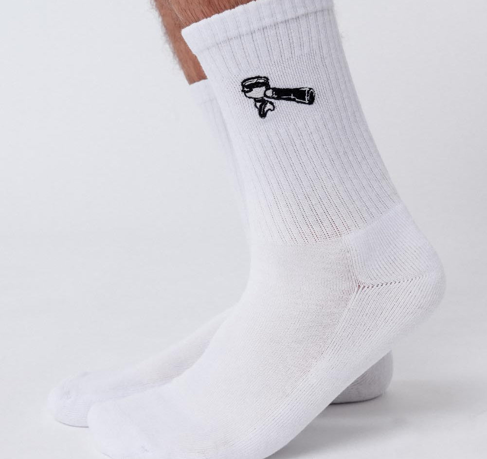 Porte-filtre | Chaussettes brodées en coton bio