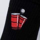 Beerpong | Chaussettes en coton bio brodées