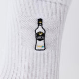 Mangaroca Batida de Côco | Chaussettes brodées en coton bio