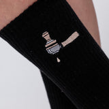 Porte-filtre & Tamper | Chaussettes brodées en coton bio