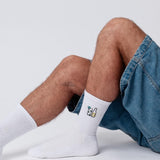 Gin & Tonic | Chaussettes brodées en coton bio