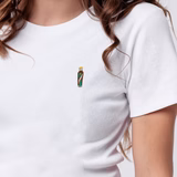 Kuemmerling | Besticktes Bio Baumwoll Cropped T-Shirt