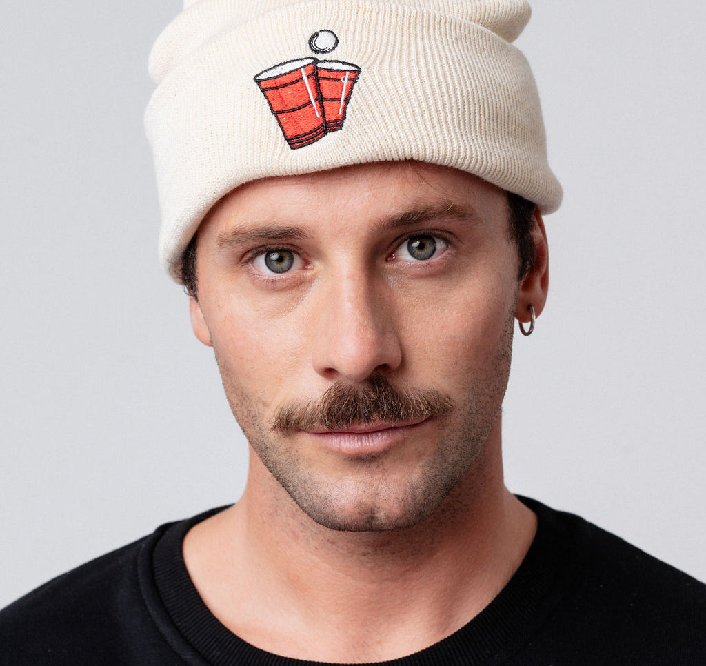 Beerpong | Bonnet en coton bio brodé