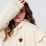 Beerpong | Sweat à capuche en coton bio brodé pour femme