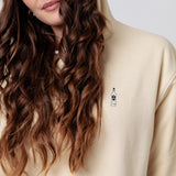 Mangaroca Batida de Côco | Sweat à capuche en coton bio brodé pour femme