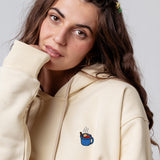 Glühwein | Sweat à capuche en coton bio brodé pour femme