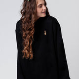 Bazi® | Sweat à capuche en coton bio brodé pour femme