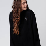 Liquid Coffee | Sweat à capuche en coton bio brodé pour femme
